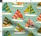 Beach Dogs Coastal Sailboat Whimsical Sailors Aqua Coral Custom Printed Fabric by Spoonflower Various Fabrics by the Yard or Fat Quarter